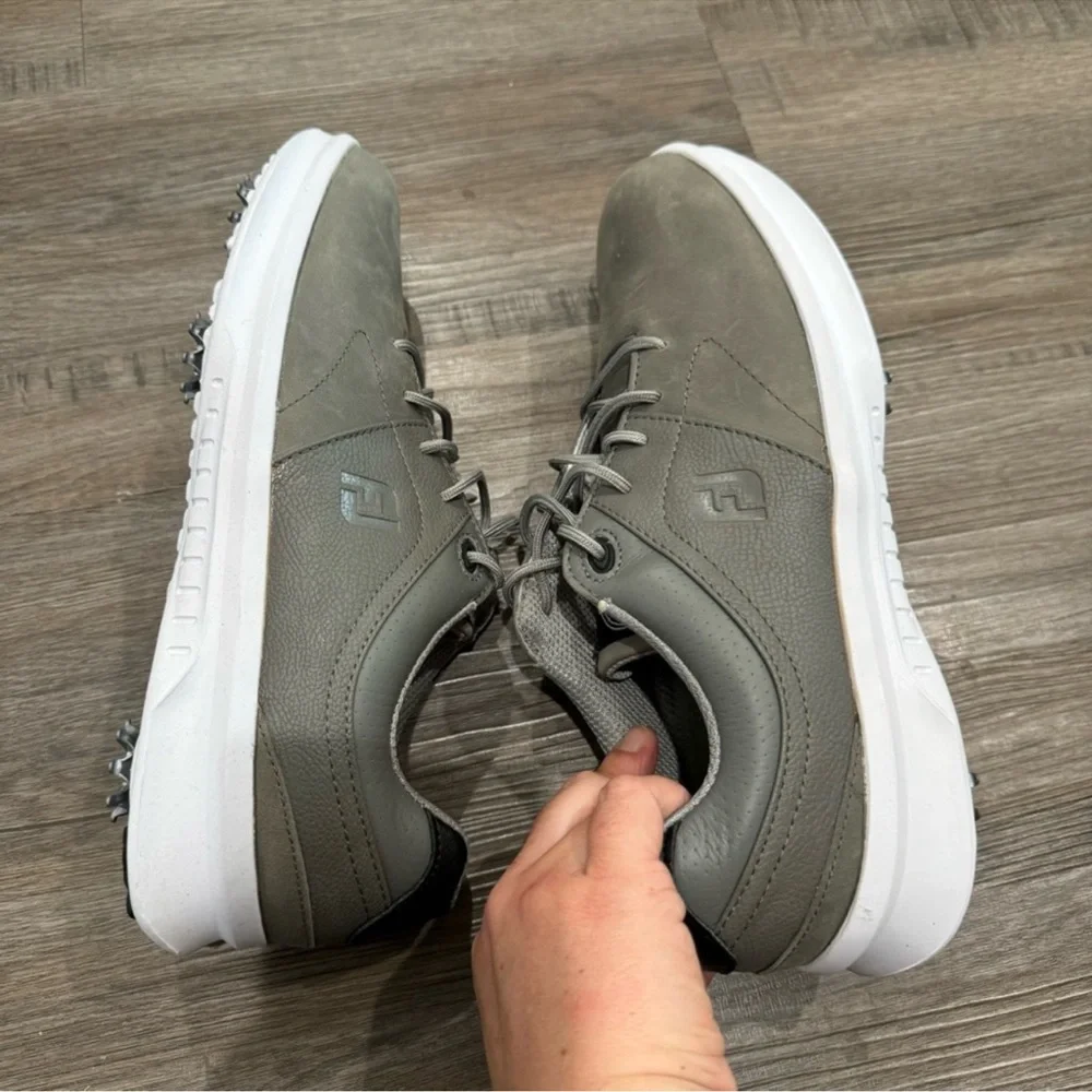 FootJoy Contour Series Grey Spike Athletic Golf Shoes Sneakers 54129